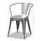 Baxton Studio Ryland Modern Industrial Grey Finished Metal Dining Chair Set , PK4 193-4PC-12042-ZORO - alternate 7